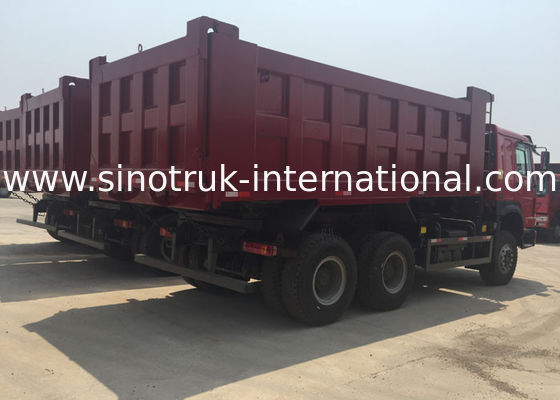 LHD 6X4 SINOTRUK HOWO Dump Truck With MINI Player 30 - 40 Ton WD615.47 Engine