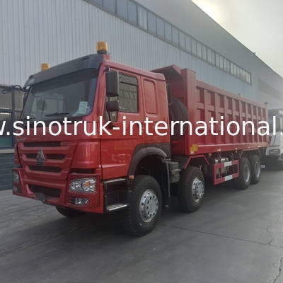 SINOTRUK ΚΟΚΚΙΝΟ TIPPER HOWO 400HP 8×4 ΦΟΡΤΗΓΌ ΑΠΟΡΡΊΨΕΩΝ LHD
