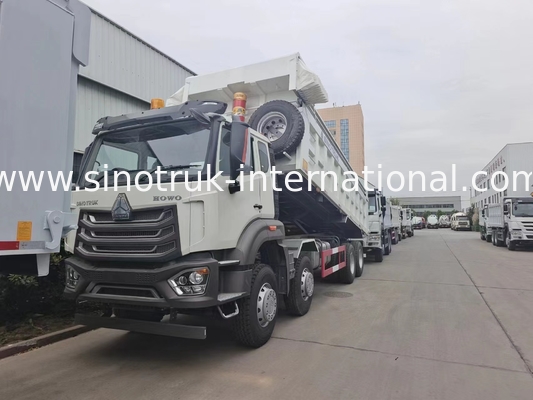 Tipper SINOTRUK HOWO βαρέων καθηκόντων μπροστινή ανύψωση 8×4 RHD φορτηγών απορρίψεων