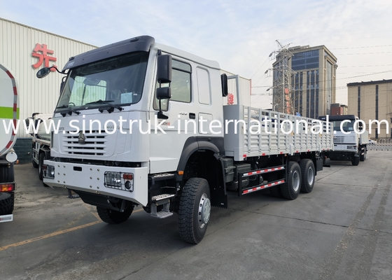 Sinotruk Howo ολοκαίνουργιο φορτηγό 6 × 6 τετρακίνητο Lhd 10 τροχών μακρύ φορτηγό