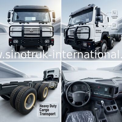 Sinotruk HOWO 8X4 φορτηγό 400hp 12 τροχών Ghost Face Cab