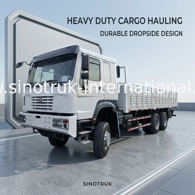 Sinotruk Howo ολοκαίνουργιο φορτηγό 6 × 6 τετρακίνητο Lhd 10 τροχών μακρύ φορτηγό