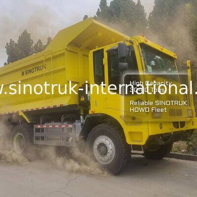 Sinotruk Mining Dump Truck με κινητήρα 430HP Μοντέλο μετάδοσης κίνησης 6x4 και κιβώτιο φορτίου πάχους 16mm