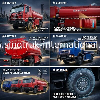 SINOTRUK HOWO 290 HP Oil Tank Truck με χωρητικότητα 10 CBM και σασί βαρέως τύπου