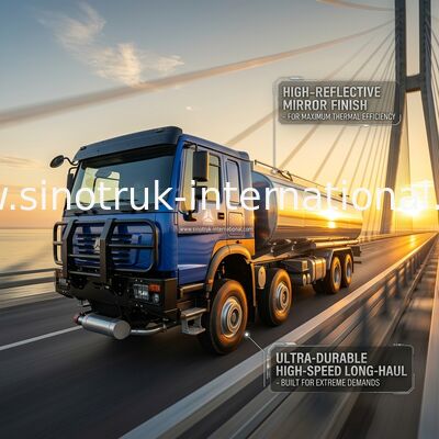 Υψηλής ισχύος HOWO 8*4 400HP LHD φορτηγό καυσίμου 40CBM Διπλό σύστημα δεξαμενής για τη διανομή καυσίμου μεγάλης απόστασης