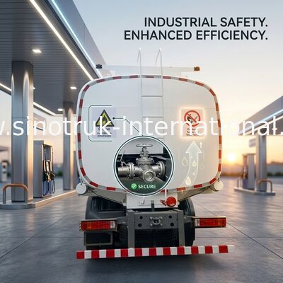 SINOTRUK HOWO Κόκκινο φορτηγό δεξαμενών πετρελαίου 400HP 8×4 12 τροχών Μεγάλη χωρητικότητα