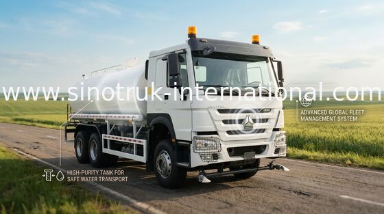 4650 1350 mm τροχοπέδου φορτηγό δεξαμενής νερού με VGD95 απόδοση και χωρητικότητα μπροστινού άξονα
