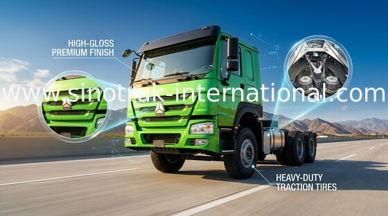 Πράσινο όχημα φορτηγών πλαισίων SINOTRUK HOWO ZZ1257N4341W φορτηγών φορτίου Dropside