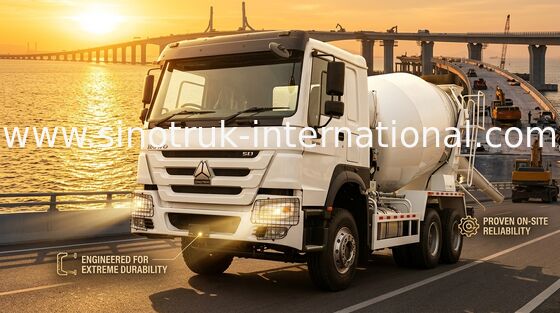 Μεγάλη Ιπποδύναμη 400HP HOWO Mixer Truck 6-12CBM LHD 6×4 10 τροχούς