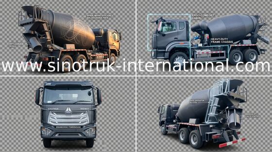 Σινοτρούκ Howo N7 Μικρατήρα Σιδήρου 6-10CBM 6 X 4 Euro 2 380HP