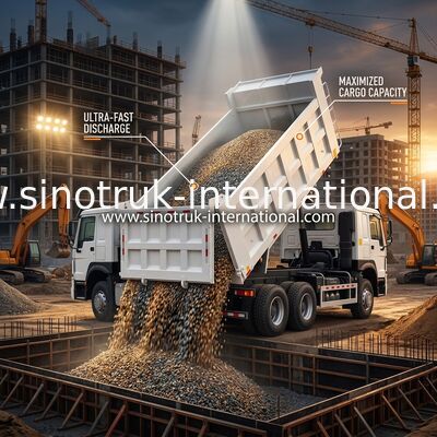Ανατρεπόμενο Φορτηγό Tipper 6x4 Diesel Heavy-Duty Hauler Αριστερόχειρο