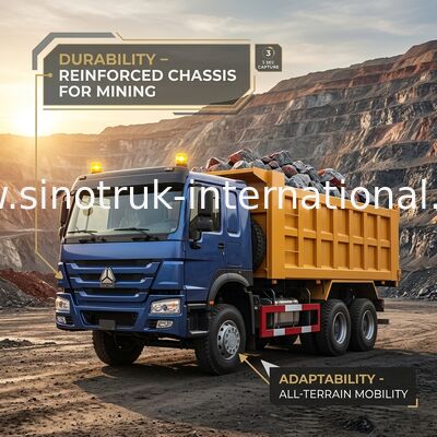 Tipper SINOTRUK HOWO φορτηγό απορρίψεων LHD 6×4 400HP