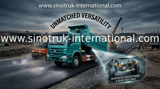 Δεξής οδηγός οι Δέκα Tipper Sinotruk ροδών φορτηγό, βαρέων καθηκόντων φορτηγό απορρίψεων
