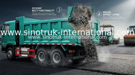 30-40 τόνοι RHD 10 Tipper ροδών φορτηγό απορρίψεων SINOTRUK HOWO A7 για την κατασκευή
