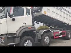 Tipper SINOTRUK HOWO βαρέων καθηκόντων μπροστινή ανύψωση 8×4 RHD φορτηγών απορρίψεων