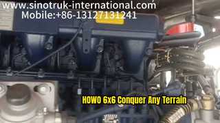 Ανατρεπόμενο φορτηγό HOWO 6x6 Conquer Tough Terrain