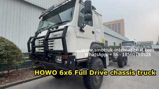 Πλαίσιο φορτηγού φορτηγού SINOTRUK HOWO 6x6 Full Drive Ισχυρό και αποδοτικό